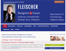 Tablet Screenshot of fleischer-makler.de
